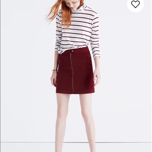 Madewell Studio Zip Skirt in Velvet - Picture 8 of 10